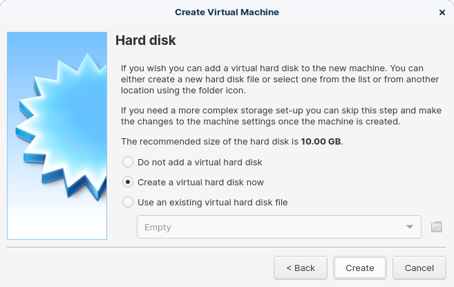 VirtualBox hard disk