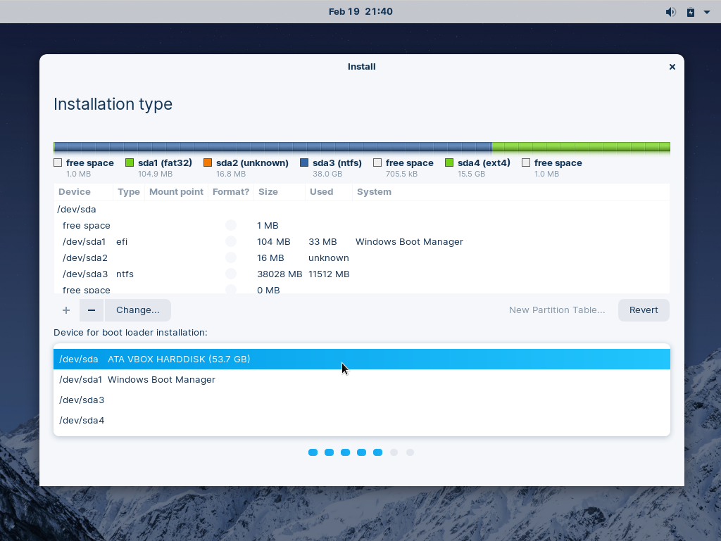 Device for boot loader installation