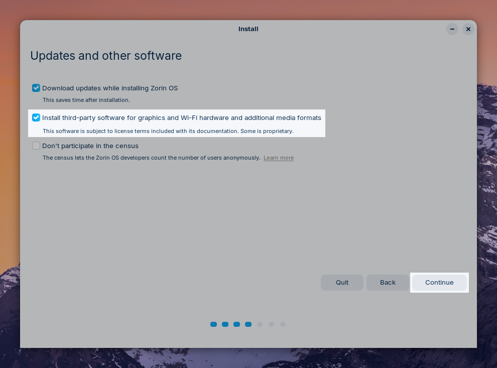 Install third-party software