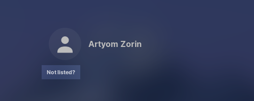 Not listed? option on the login screen