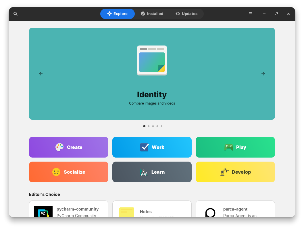 Software with Orchis theme